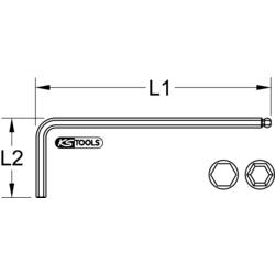 KS Tools 962.0443 klíč 3 mm