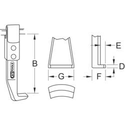 KS Tools 6153607 Stahovací hák