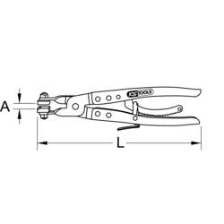 KS Tools 1151183 kleště na hadicové spony 1 ks