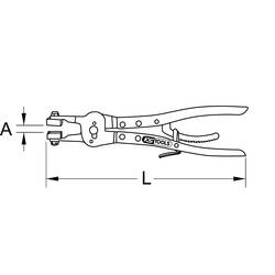 KS Tools 1151173 kleště na hadicové spony 250 mm 1 ks