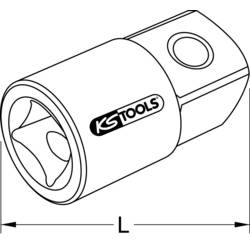 KS Tools 918.1753 9181753 redukce zástrčného klíče Pohon (šroubovák) 1/2 46 mm 1 ks