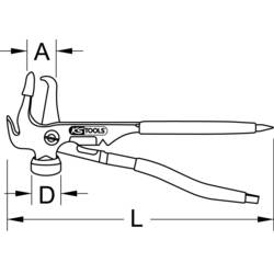 Servisní kleště na pneumatiky, samootevírací, 250 mm KS Tools 150.2024
