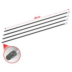 Sada nástrčných hlavic pro 1/2 hnací hřídele, vícezubý, 4 ks KS Tools 150.1740