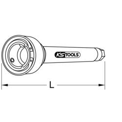 Speciální axiální kloubový klíč, 420 mm KS Tools 150.1600