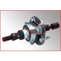 Univerzální sada nástrojů pro ložiska kol, 9 ks, Ø 24 - 72 mm KS Tools 150.2460