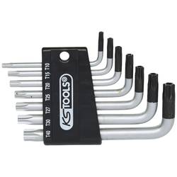 KS Tools 151.4150 TX sada klíčů T 10, T 15, T 20, T 25, T 27, T 30, T 40 7dílná