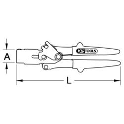 KS Tools 1509580 Nýtovací kleště 230 mm 1 ks