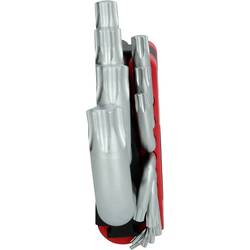 KS Tools 151.4610 TX sada klíčů T 8, T 10, T 15, T 20, T 25, T 27, T 30, T 40, T 45, T 50, T 55, T 60, T 70, T 80 14dílná