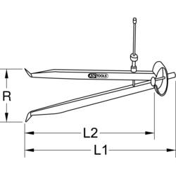 KS Tools 300.0422 Dutinové hmatadlo nástrojová ocel