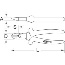 KS Tools 117.1277 1171277 boční štípací kleště 160 mm
