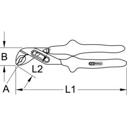 KS Tools 117.1273 1171273 instalatérské SIKO kleště 250 mm