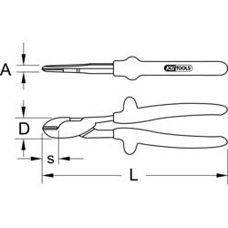 KS Tools 117.1234 1171234 silové boční štípací kleště 200 mm