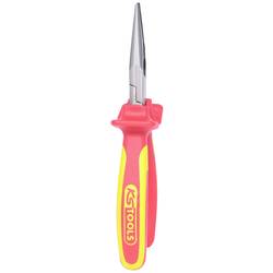 KS Tools 1171117 ploché jehlové kleště rovné nástrojová ocel 165 mm
