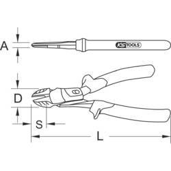 KS Tools 119.2025 1192025 silové boční štípací kleště 210 mm