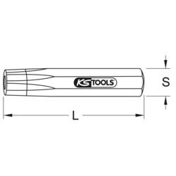 Hlavičkář, 3 mm KS Tools 129.2200