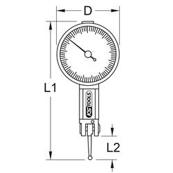 KS Tools 300.0564 300.0564 stopky (Ø x d) 30 mm x 75 mm