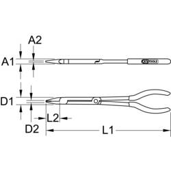 KS Tools 5007210 kombinované kleště, 300 mm