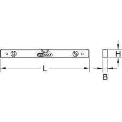 KS Tools 204.5600 2045600 elektrikářská vodováha 600 mm 0.5 mm