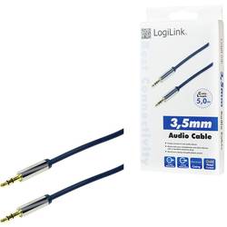 LogiLink CA10500 jack audio kabel 5.00 m tmavě modrá (matná)