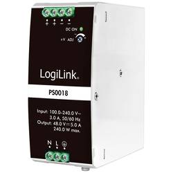 LogiLink PS0018 síťový zdroj na DIN lištu 48 V 5 A 240 W Obsah 1 ks