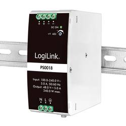 LogiLink PS0018 síťový zdroj na DIN lištu 48 V 5 A 240 W Obsah 1 ks