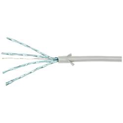 LogiLink CQ9022S RJ45 síťové kabely, propojovací kabely CAT 6A U/FTP 0.50 m šedá extrémně tenký , samozhášecí, flexibilní provedení, fóliové stínění, bez