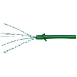 LogiLink CQ9025S RJ45 síťové kabely, propojovací kabely CAT 6A U/FTP 0.50 m zelená extrémně tenký , samozhášecí, flexibilní provedení, fóliové stínění, bez