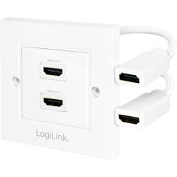 LogiLink AH0015 HDMI adaptér [1x HDMI zásuvka - 2x HDMI zásuvka] bílá 0 m