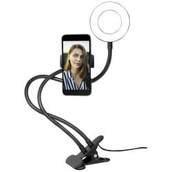 LogiLink Ring Light Ø 8,5 cm stativ na světlo Energetická třída (EEK2021) E (A - G) vč. držáku smartphonu
