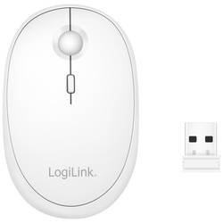 LogiLink ID0205 optická myš, přenos Bluetooth®, bezdrátový, 1600 dpi, bílá