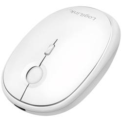 LogiLink ID0205 optická myš, přenos Bluetooth®, bezdrátový, 1600 dpi, bílá