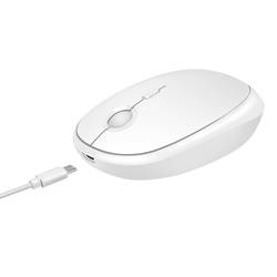 LogiLink ID0205 optická myš, přenos Bluetooth®, bezdrátový, 1600 dpi, bílá