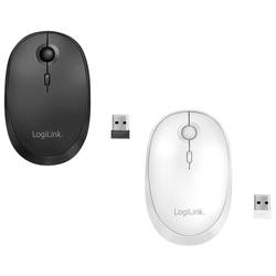 LogiLink ID0205 optická myš, přenos Bluetooth®, bezdrátový, 1600 dpi, bílá