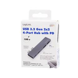 LogiLink USB-C® dokovací stanice UA0399 Vhodné pro značky (dokovací stanice pro notebook): Apple napájení USB-C®