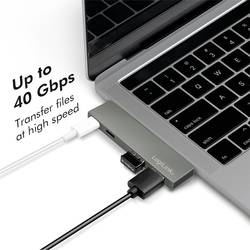 LogiLink USB-C® dokovací stanice UA0399 Vhodné pro značky (dokovací stanice pro notebook): Apple napájení USB-C®