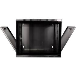 LogiLink 19 WALLMOUNT SOHO BOX 6U 540*550, BLACK, FLATPACK 19 nástěnná rozváděcí skříň (š x v x h) 540 x 323 x 550 mm 6 U černá (RAL 9005)
