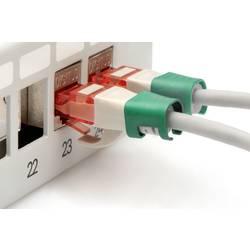 Digitus A-CC-G barevné sponky na propojovací kabel zelená 100 ks