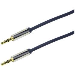 LogiLink CA10100 jack audio kabel 1.00 m černá (matná) PVC plášť, pozlacené kontakty, flexibilní provedení