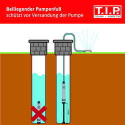 T.I.P. - Technische Industrie Produkte 30083 BigWell 90/53 hlubinné jezírkové čerpadlo vícestupňové, se chráněnou zástrčkou 5400 l/h 53 m