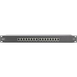Digitus 16 portů síťový patch panel 483 mm (19) CAT 6 1 U vícebarevná osazený