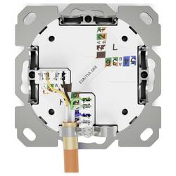 Digitus DN-9010/8-1 síťová zásuvka pod omítku panel s čelní deskou a rámečkem CAT 6A bílá