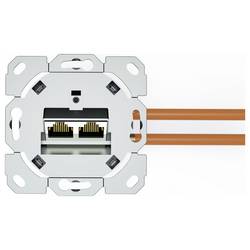 Digitus DN-9010/8-2 síťová zásuvka pod omítku panel s čelní deskou a rámečkem CAT 6A bílá