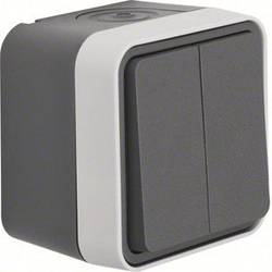 Berker sériové tlačítko na omítku W.1 šedá, světle šedá 50753515 1 ks