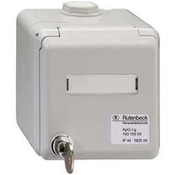 Rutenbeck síťová zásuvka na omítku šedá