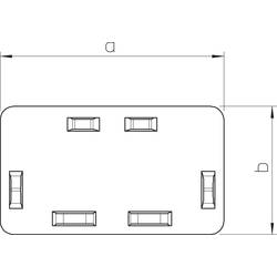 OBO Bettermann 6183808 zakončení (š x v) 60 mm x 60 mm 10 ks světle šedá