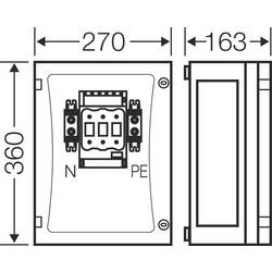 Hensel 68000218 držák pojistky Velikost pojistky = 0 3pólový 125 A 800 V