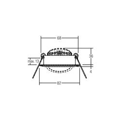 Brumberg 39363173 39363173 LED stavební reflektor, LED, LED, 6 W, bílá