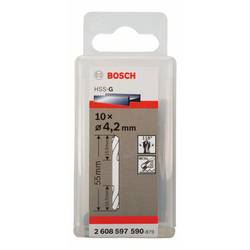 Bosch Accessories 2608597590 HSS oboustranný vrták 4.2 mm Celková délka 55 mm broušený válcová stopka 10 ks