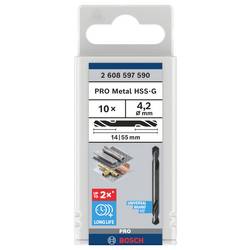 Bosch Accessories 2608597590 HSS oboustranný vrták 4.2 mm Celková délka 55 mm broušený válcová stopka 10 ks
