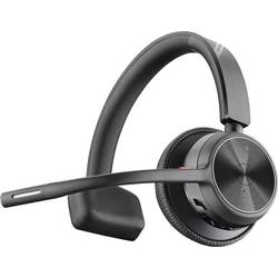 HP Poly VOYAGER 4310 UC Headset otevřená (On Ear) Bluetooth® mono černá Redukce šumu mikrofonu, Potlačení hluku Vypnutí zvuku mikrofonu telefon